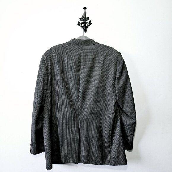 Samuelsohn Mens 44 Tall Sport Coat Blazer Jacket Wool 2-Button Check - Picture 2 of 5